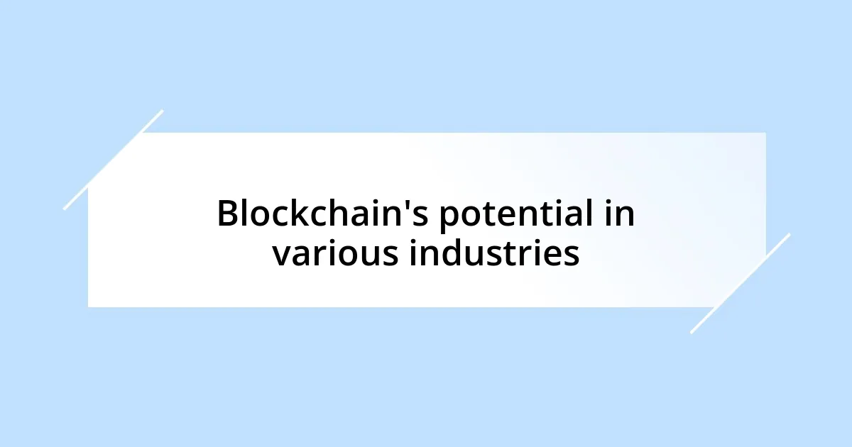 Blockchain